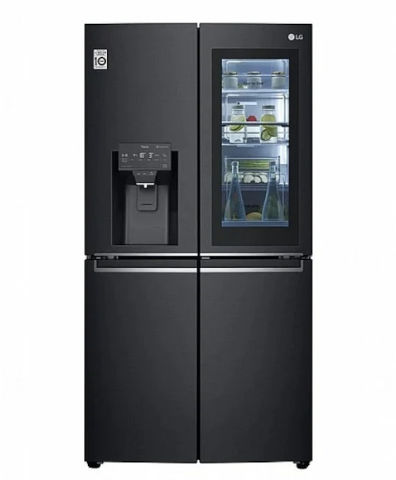 מקרר 4 דלתות 638 ליטר LG​ דגם GR-X24FMKBL נירוסטה מושחרת-רחב