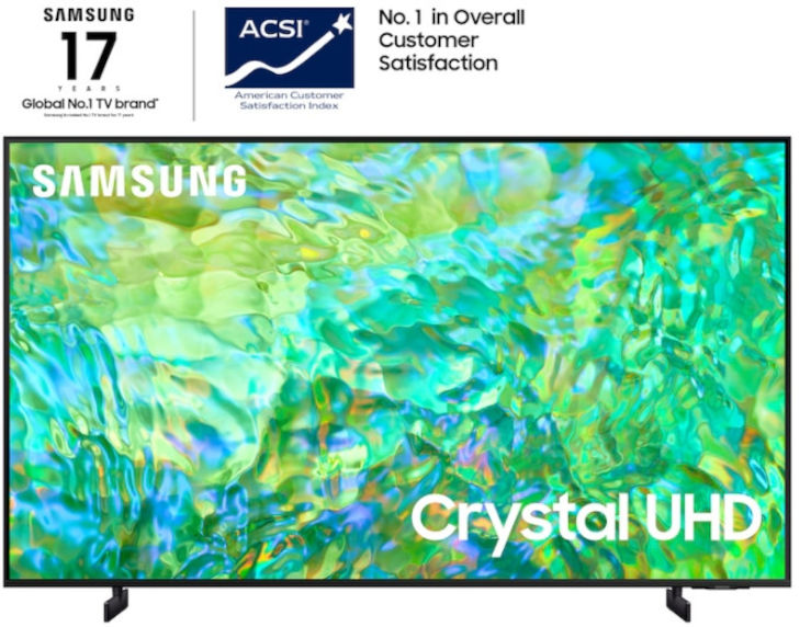 טלוויזיה חכמה 65" דגם Samsung 65CU8000 Crystal Processor smart 4K