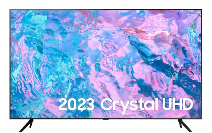 טלוויזיה חכמה 75" דגם Samsung 75CU7100 Crystal Processor smart 4K