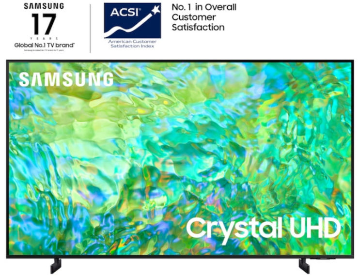 טלוויזיה חכמה 50" דגם Samsung SmarTV 50CU8000 Crystal Processor 4K