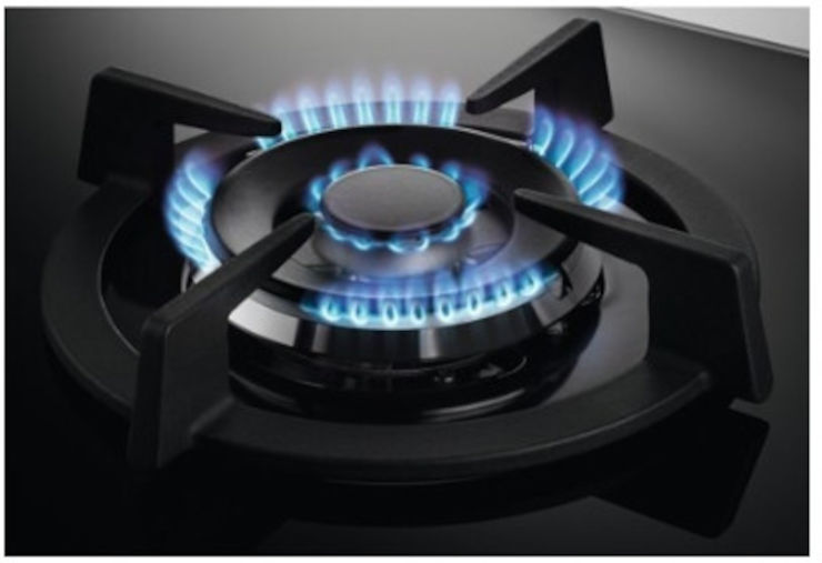 ‏כיריים גז 60 ס"מ זכוכית שחורה 4 להבות Zanussi ZGO68420BA