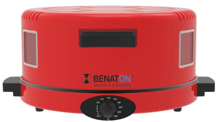 אופה פיתות ולחמים מקצועי קוטר 40 ס"מ  Benaton BT-6040 - צבע אדום
