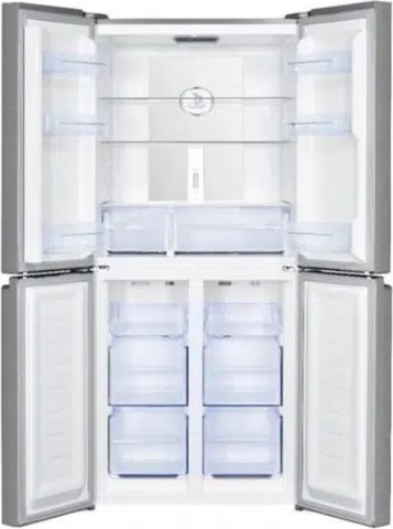 מקרר מקפיא תחתון 4 דלתות 472 ליטר HAIER דגם HRF4494FB זכוכית שחורה