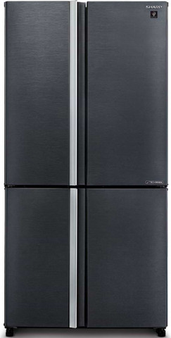 מקרר 4 דלתות נירוסטה מושחרת דגם Sharp sj-ffe89-sl
