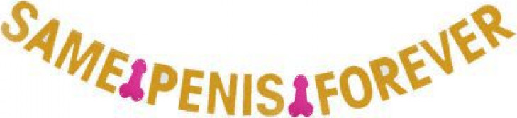 באנר same penis forever זהב