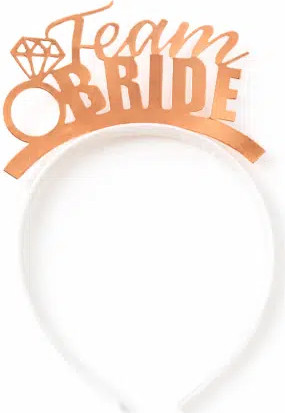 קשת Team Bride רוז גולד מבריק