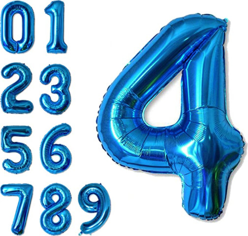 בלון מספר 4 - כחול