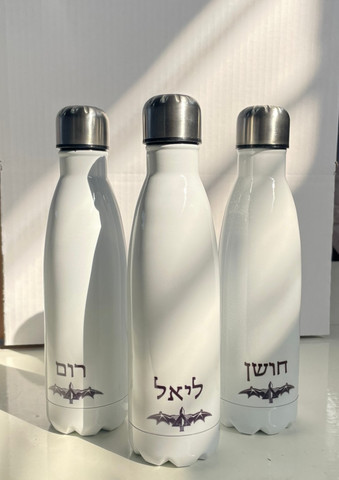 בקבוק תרמי עם קשית +אופציה להדפסת שם