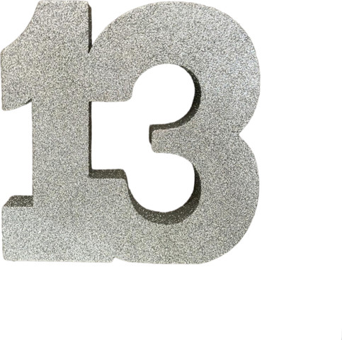 מרכז שולחן מספר 13-כסף