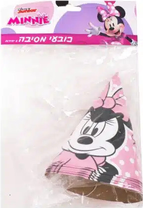 כובעי מסיבה מיני מאוס -6 יחידות