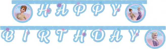 שלט HAPPY BIRTHDAY פרוזן