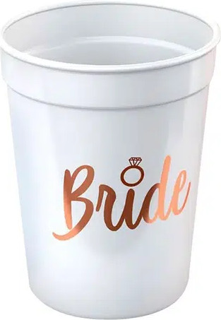 כוס פלסטיק גדולה BRIDE