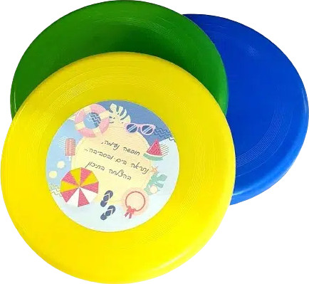 פריזבי צלחת מעופפת -אופציה להוספת מיתוג