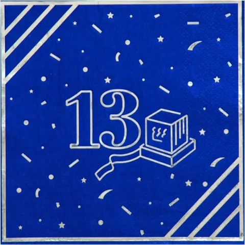 מפיות בר מצווה כחול-16 יחידות