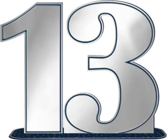 מרכז שולחן 13 לבר מצווה