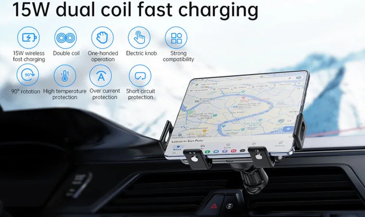 רכב אלחוטי מהיר עם תושבת מגנטית מתקפלת – תואם Samsung Galaxy Z Flip/Fold