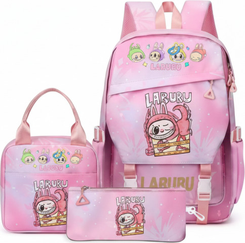 סט תיקי LABUBU ורוד