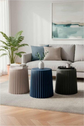 ZIG ZAG STOOL שרפרף רב תכליתי | עציץ יוקרתי | שולחן צד יוקרתי| הדום לרגליים