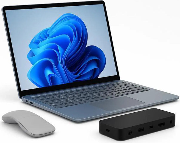 מחשב נייד Microsoft Surface Laptop Copilot+ PC + Surface Thunderbolt 4 Dock + Arc Mouse