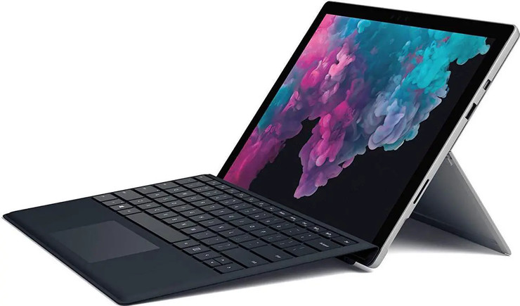 מחשב נייד Microsoft Surface Pro 6 (Platinum) 12.3” PixelSenseTM Display Intel i5-8250U, 8GB RAM 128GB SSD, 802.11 a/b/g/n/ac and  Bluetooth Wireless 4.1, Windows 10 Home + Type Cover