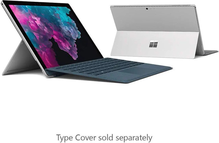 מחשב נייד Microsoft Surface Pro 6 (Platinum) 12.3” PixelSenseTM Display Intel i5-8250U, 8GB RAM 128GB SSD, 802.11 a/b/g/n/ac and  Bluetooth Wireless 4.1, Windows 10 Home + Type Cover