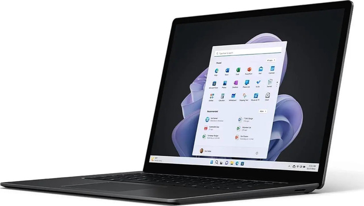 מחשב נייד Microsoft Surface Laptop 5 15" Touch 8GB 512GB SSD Core i7-1255U 1.7GHz WIN11H, Matte Black
