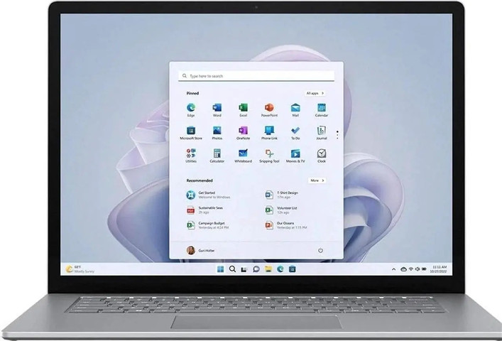 מחשב נייד Microsoft Surface Laptop 5 15" Touch 16GB 512GB SSD Intel i7-1265U WIN11P, Platinum