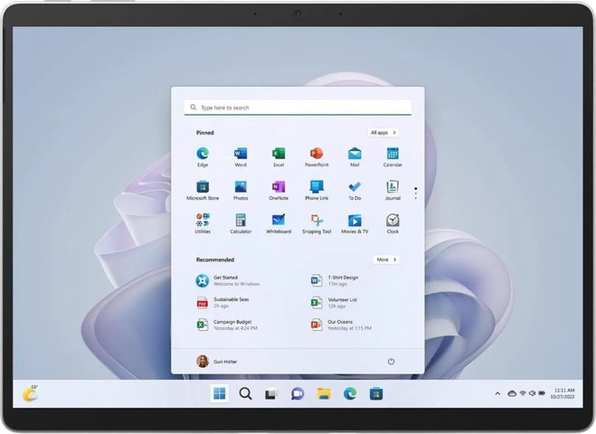 מחשב נייד Microsoft Surface Pro 9 13" Tablet 256GB WiFi + 5G Fully  3.3GHz, Platinum