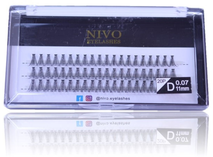 ריסים SHORT 20D אורך 11 מ"מ