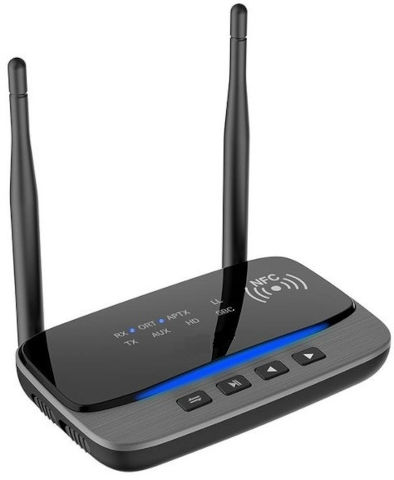 מקלט / משדר מתאם בלוטוס 5.0 APT-X - טווח מוגדל – כולל SPDIF (חיבור אופטי) תמיכה ב2 אוזניות / רמקולים בו זמנית