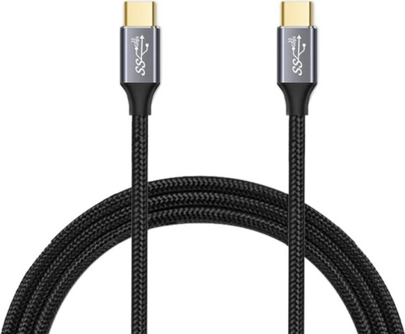 כבל TYPE C USB 3.2GEN2 - אורך 2 מטר - זכר זכר