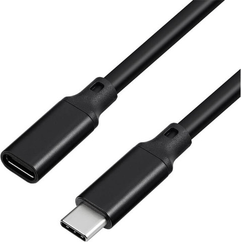 כבל TYPE C זכר נקבה (מאריך) USB 3.2 GEN2 - אורך 50 ס"מ