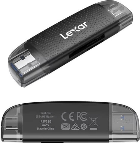 קורא כרטיסים מהיר מקצועי USB3.1 GEN1 1 | חיבור USB3.1+TYPE C | מיקרו SD ו- SD