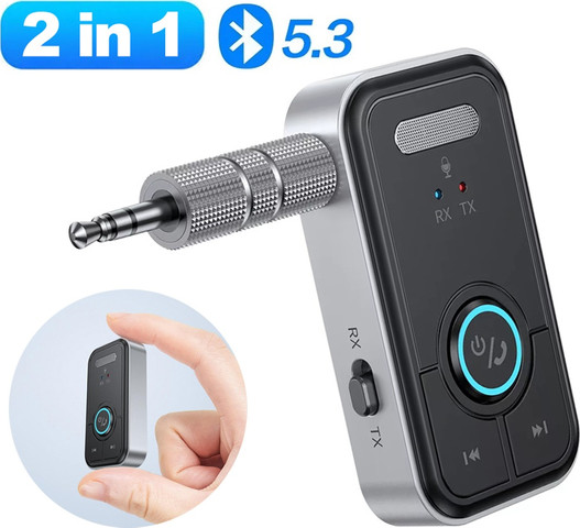 מקלט משדר בלוטוס 5.3 BLUETOOTH -שתי פונקציות במכשיר אחד
