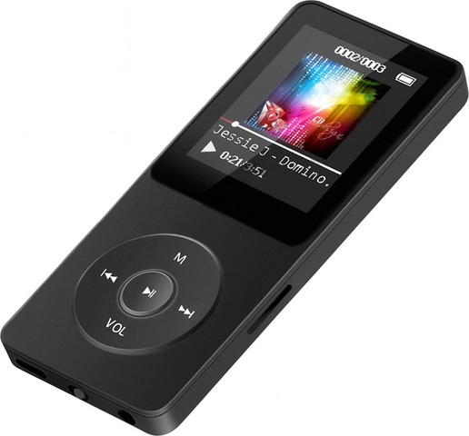 נגן MP3 תומך עברית באופן מלא - 4GB זכרון מובנה - מסך ענק 1.8", כולל נגן שירים, תמונות, רדיו FM, הקלטות
