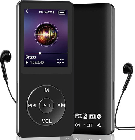 נגן MP3 תומך עברית באופן מלא - 4GB זכרון מובנה - מסך ענק 1.8", כולל נגן שירים, תמונות, רדיו FM, הקלטות