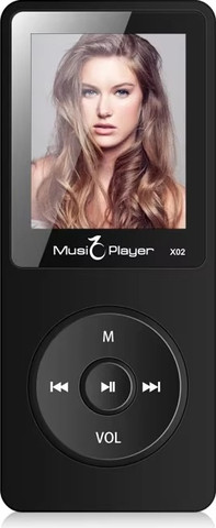 נגן MP3 תומך עברית באופן מלא - 4GB זכרון מובנה - מסך ענק 1.8", כולל נגן שירים, תמונות, רדיו FM, הקלטות