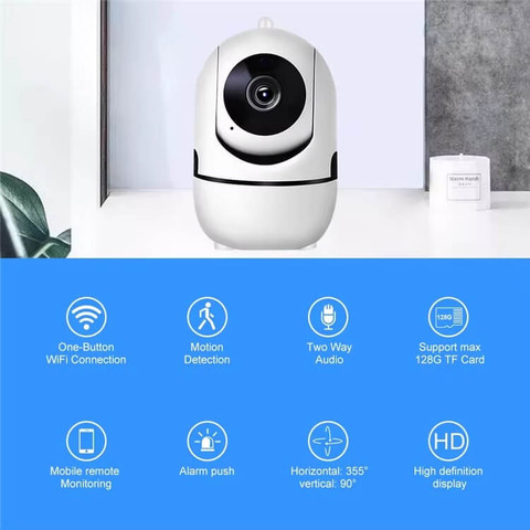 מצלמת אבטחה IP אלחוטית P2P HD דגם V9 | 1080P HD | ראיית לילה | הקלטה על כרטיס זיכרון עד 128GB