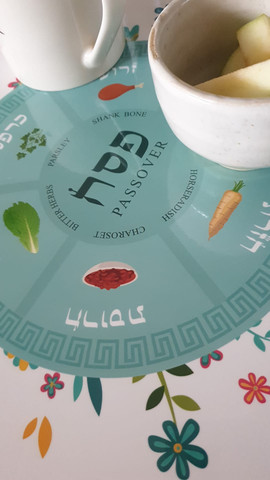 פלייסמט קערת פסח דו צדדי לילדים