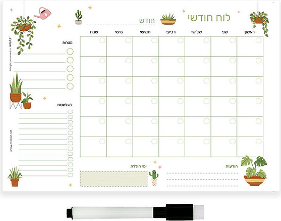 מארז כתיבה מעוצב - קקטוסים מושלם