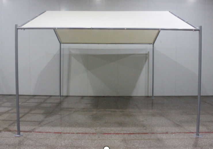 גזיבו ענק לגינה 3.5X3.5 מטר גג משולש