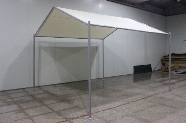 גזיבו ענק לגינה 3.5X3.5 מטר גג משולש