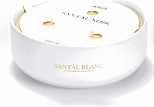 נר בישום יוקרתי ענק | קרמיקה | ניחוח Santal Blanc