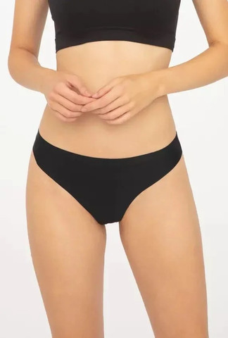 תחתון חוטיני ללא תפר | STRINGI ULTRA COMFORT | ,שחור