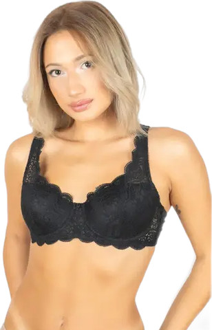 טריומף חזייה תחרה מרופדת AMOURETTE 300 WHP ,שחור