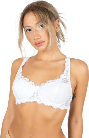 טריומף חזייה תחרה מרופדת AMOURETTE 300 WHP ,לבן
