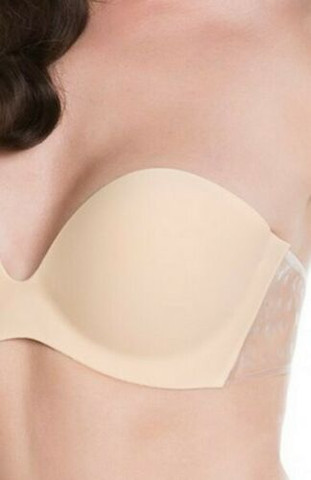 חזיית סיליקון נדבקת עם גב פתוח WINGS BRA ,גוף