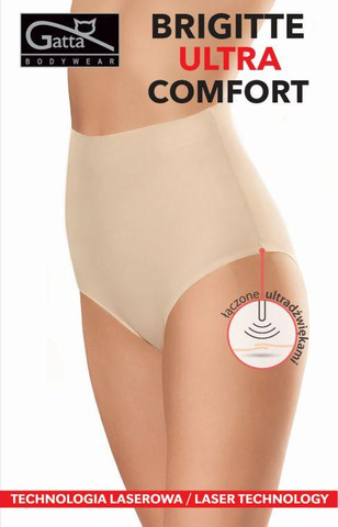 תחתונים מקסי ללא תפר גבוה  BRIGITTE ULTRA COMFORT ,גוף