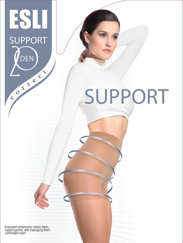 גרביון מחטב 20 דנייר SUPPORT ,שחור
