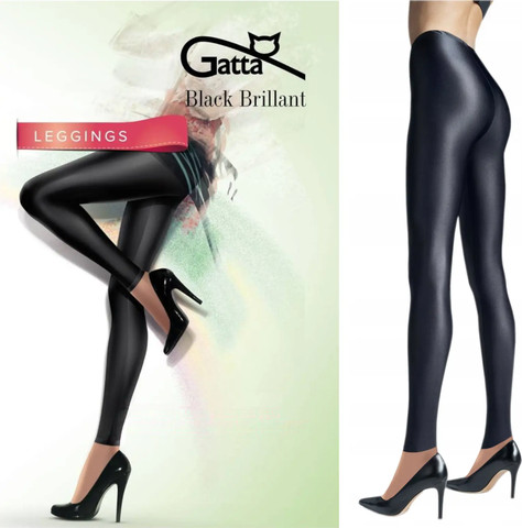 טייץ אטום ומבריק 120 דנייר BRILLIANT BLACK ,שחור